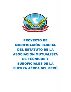Modificacion Parcial del Estatuto